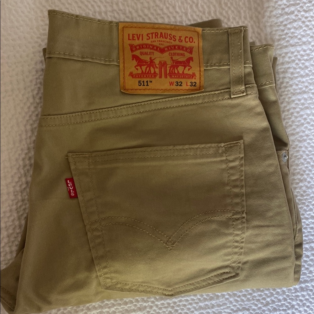 Levi's Beige 511 Slim Fit Pants